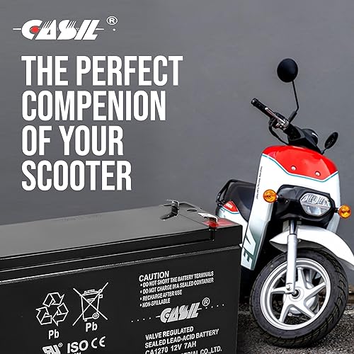 Miniatura 4 de Casil Batería 12V 7Ah ca1270Sealed Lead Acid SLA para GP1272F2GP 1272