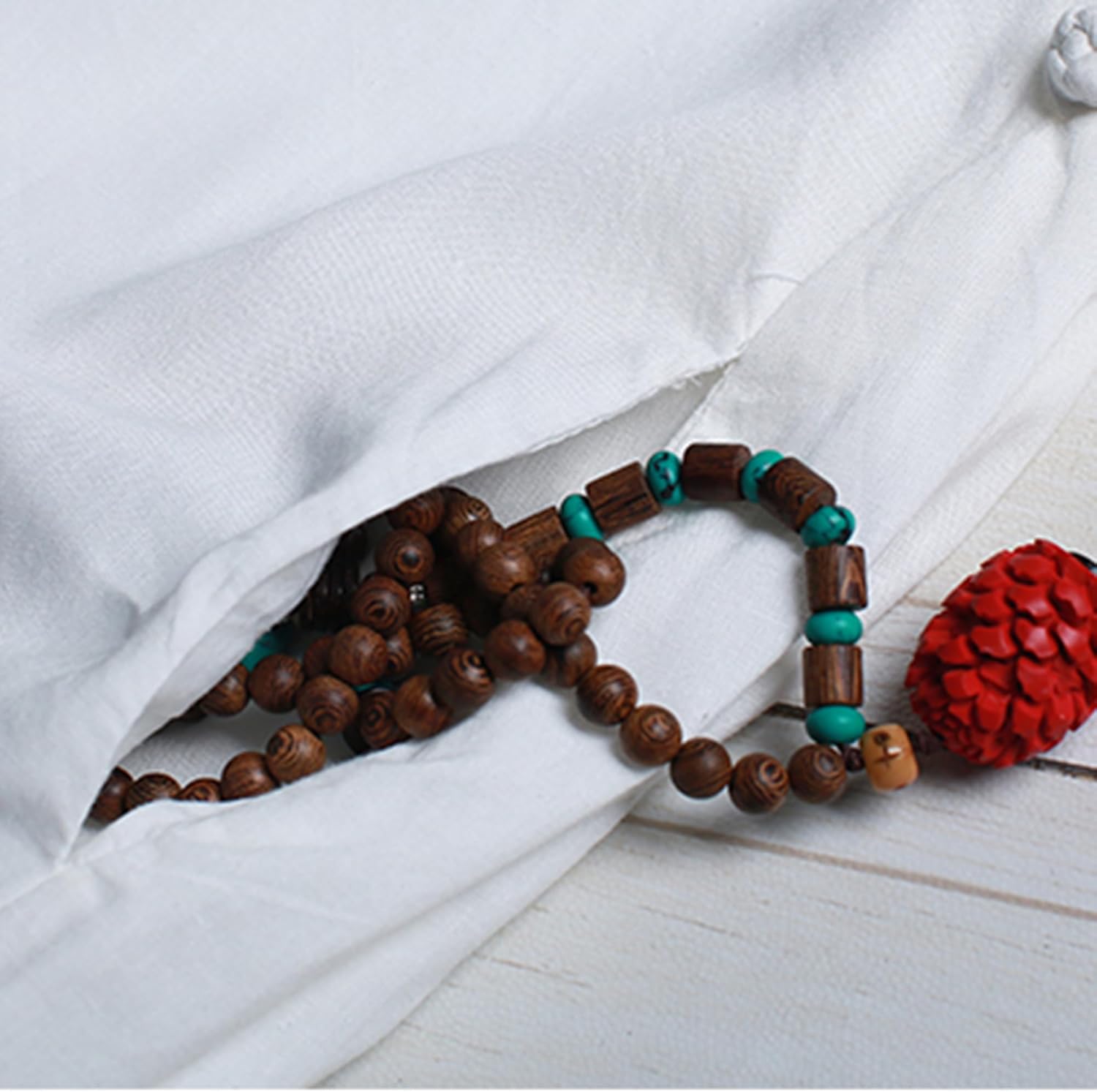 Women's White Cotton Linen Maxi Dress Long Sleeve Round Neck Flowy A Line Casual Dresses with Pockets - Image 7