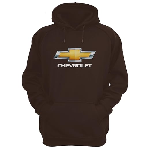 JH DESIGN GROUP Men’s Chevy Bow Tie Logo Pullover Hoodie (3X, Brown-Tan)