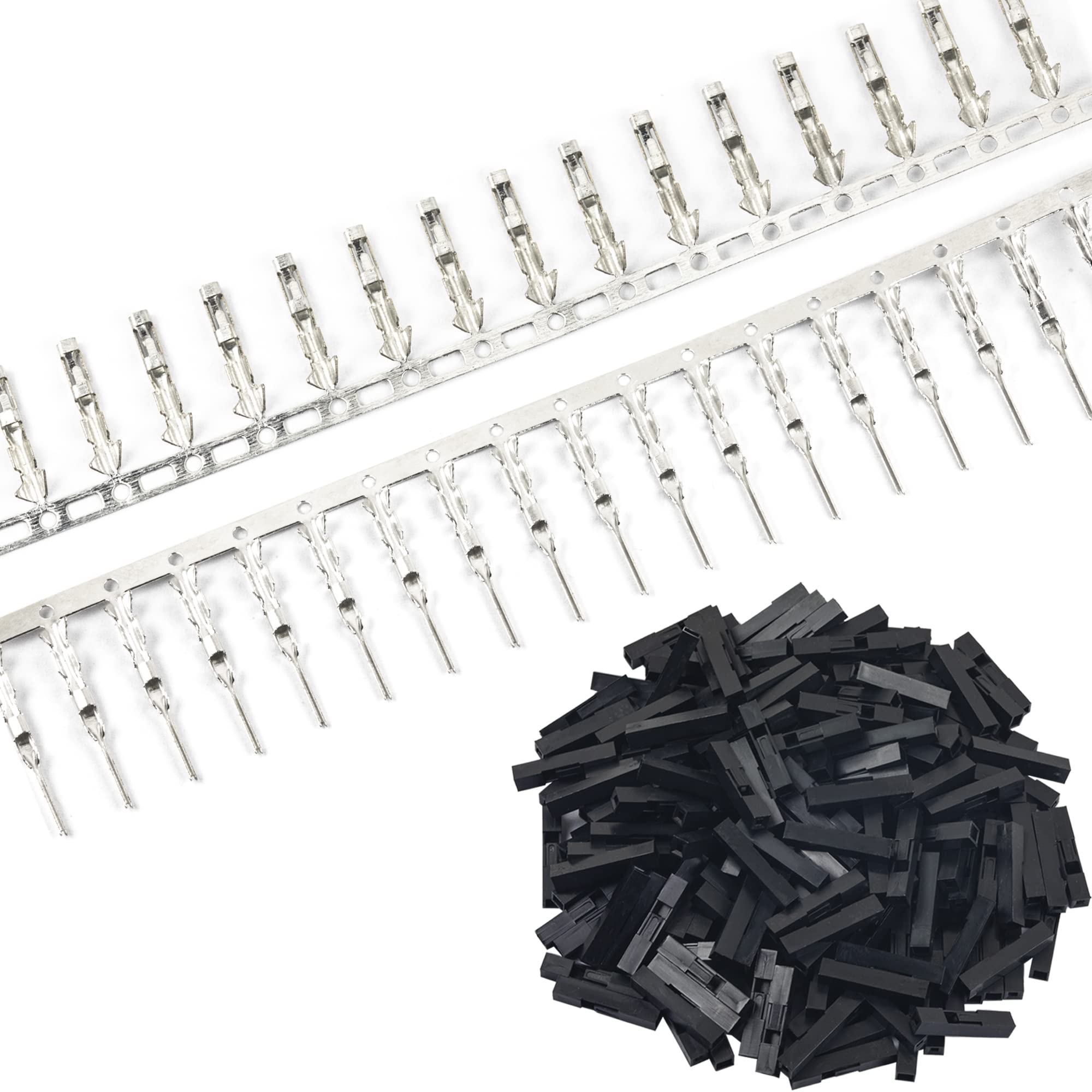 naughtystarts 200pcs (100 Pairs) Male & Female Pin Connectors Kit