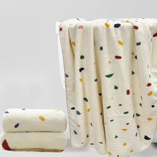 Miniatura 2 de USTIDE Juego de toallas bordadas de hojas rosadas, 1 toalla de baño, 2 toallas de mano ultra suaves y altamente absorbentes, toallas de algodón para