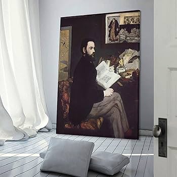 エドゥアール・マネ、【エミール・ゾラの肖像】、希少な額装用画集より、状態良好 7307538.jpg