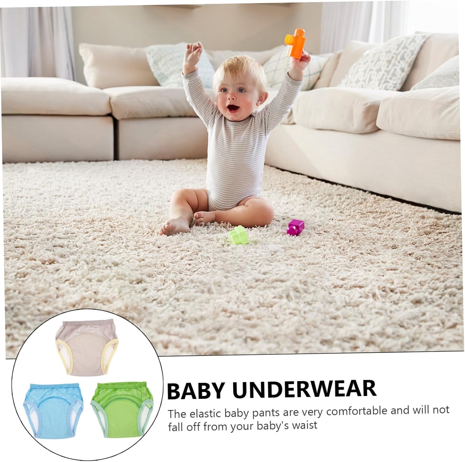 Hemoton 3pcs Boy Girl Training Underwear Potty Training Pants Cotton Breathable