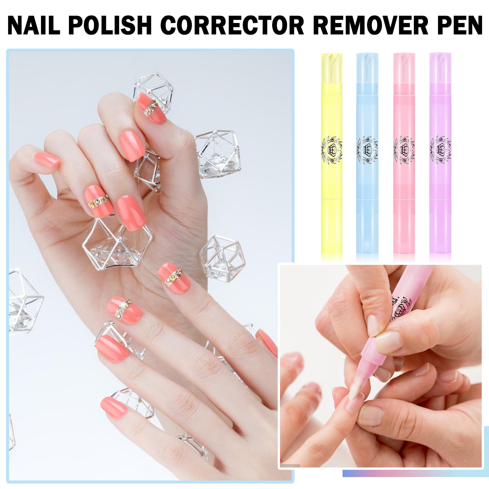 4pcs Nail Polish Remover Pen Nail Polish Corrector Pen Polish