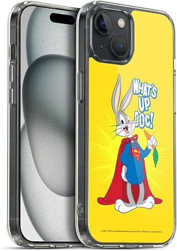 Miniatura 246 de Head Case Designs Funda de gel suave con licencia oficial de Looney Tunes Retro Bugs Bunny compatible con Apple iPhone 11 Pro Max Retro,Blanco y