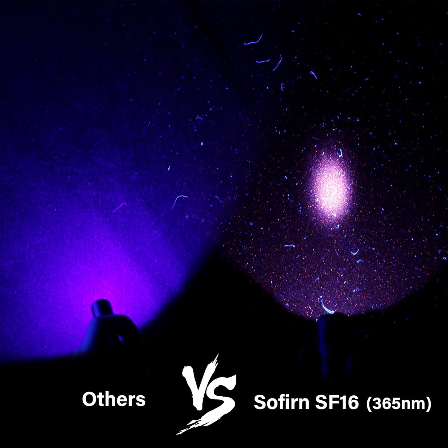 77outdoor [Bundle/2PC] Sofirn SF16 UV Flashlight 365nm & Dual Red White LEDs Headlamp Rechargeable