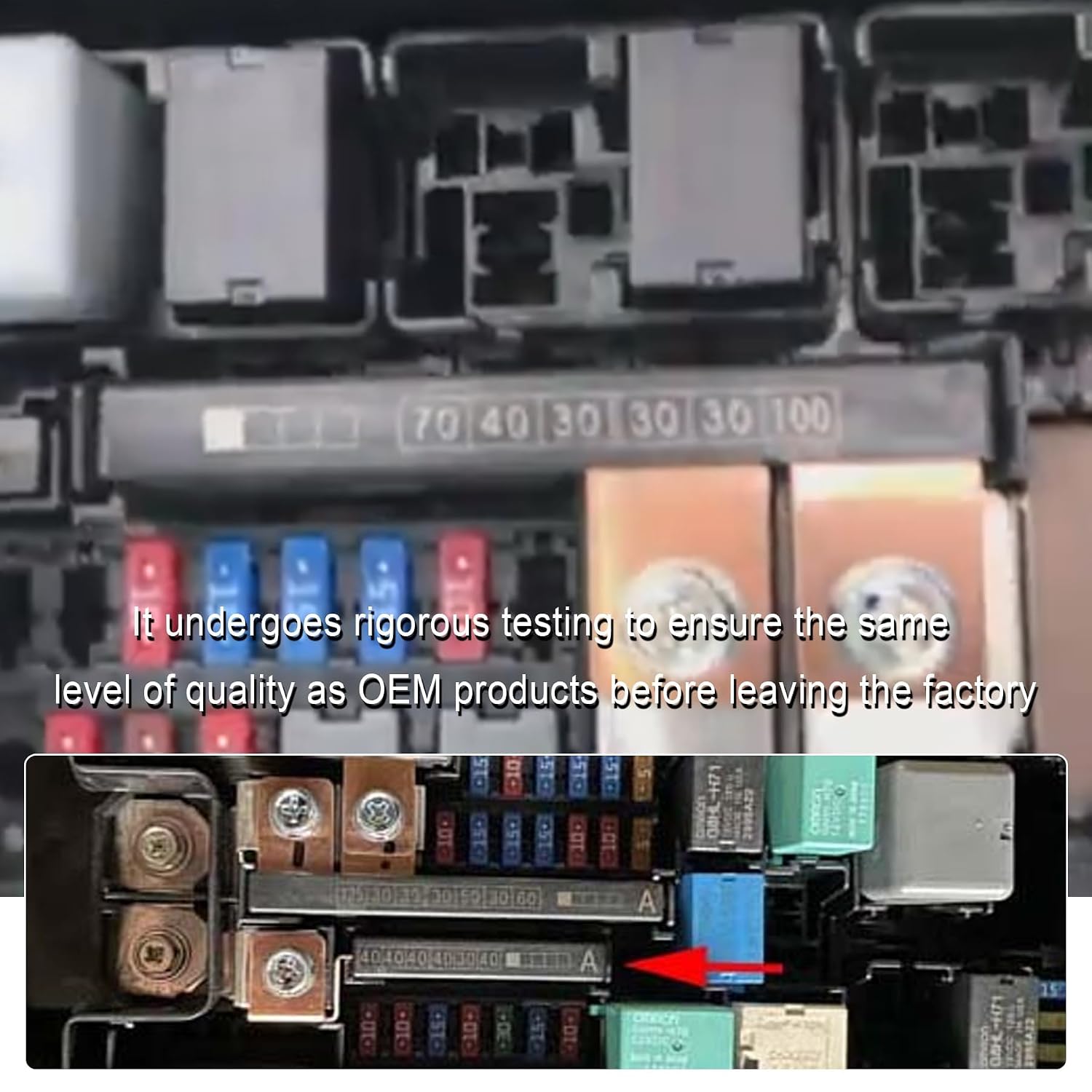 38231-T0A-A01 Multi Block Fuse, High Electricall Conductivity 38231 T0A A01 Metal Car Relay Fuse Holder for Honda CRV 2012‑2016