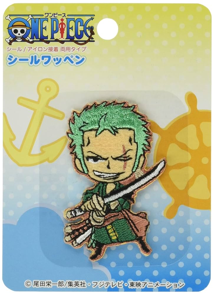 Amazon.co.jp: 稲垣服飾 ワンピース シールワッペン ゾロ シール