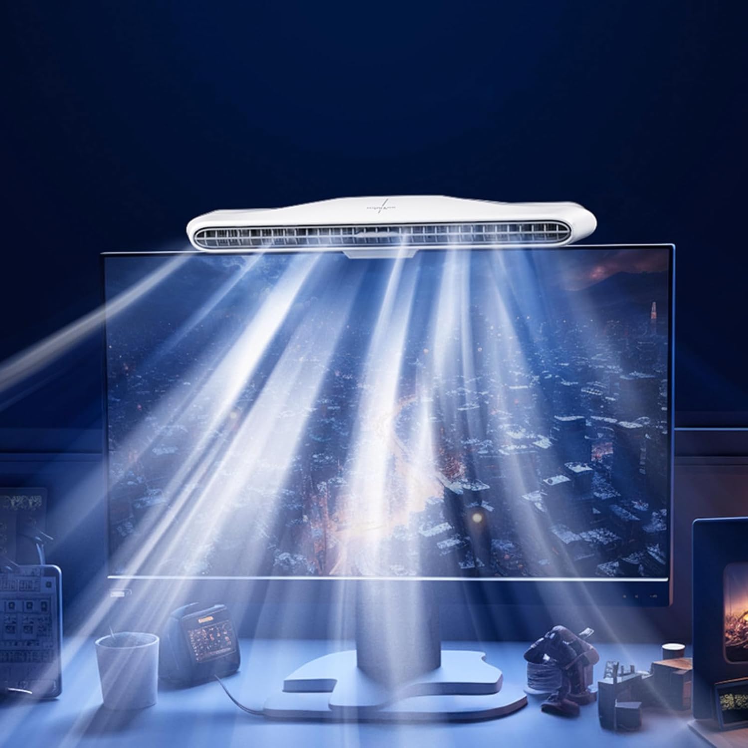 USB Fan Clip On Computer Screen Monitors Screen Hanging Vertical Use Suitable For Monitors Use Computer Cooling Fan