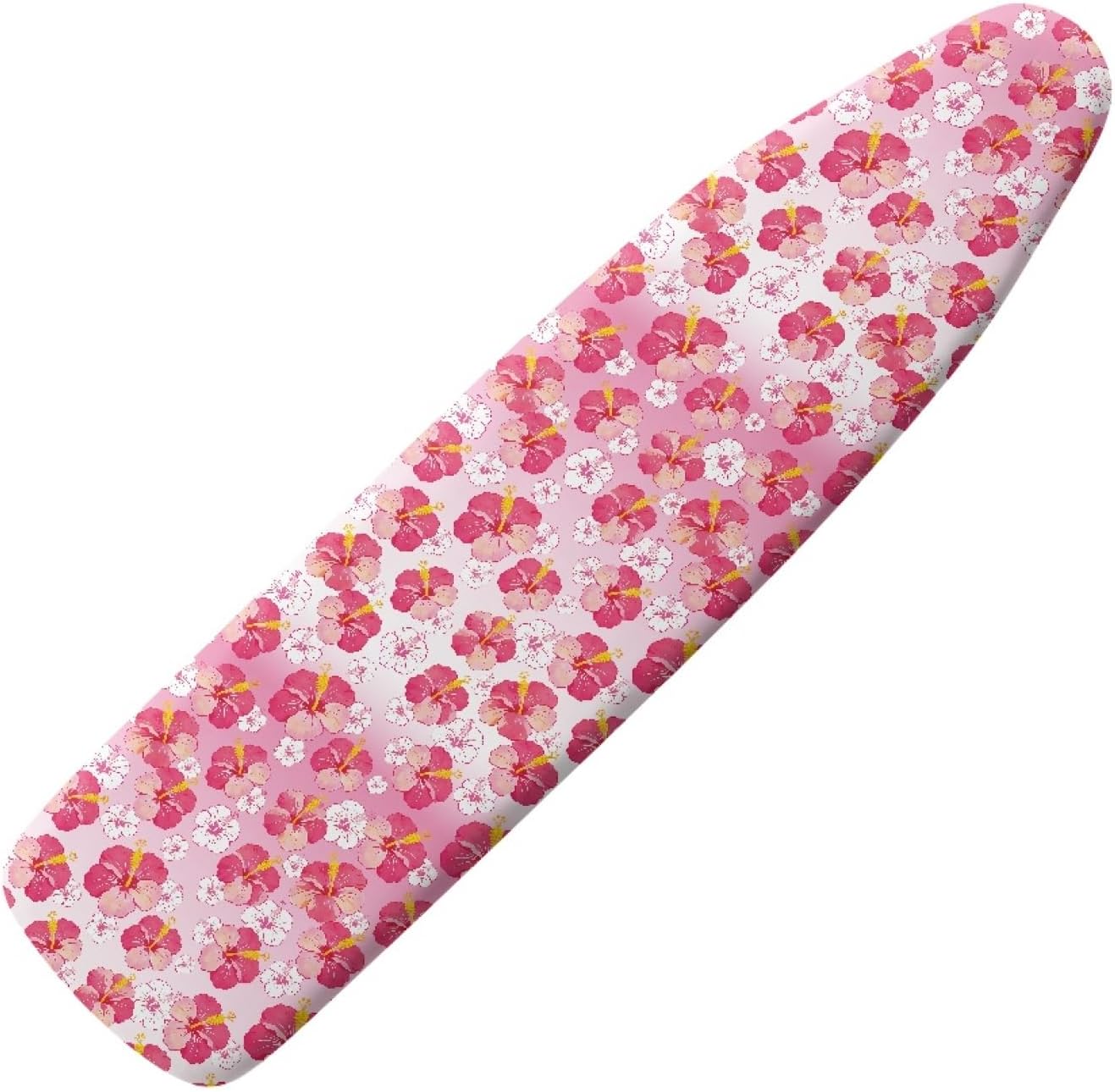 Flowers Ironing Board Cover,16"x55" Standard Ironing Board Cover with Elastic Edge and Hook and Loop Fasteners, Scorch & Stain Resistant, Polyester Home Ironing Board Covers, Floral Nostalgia