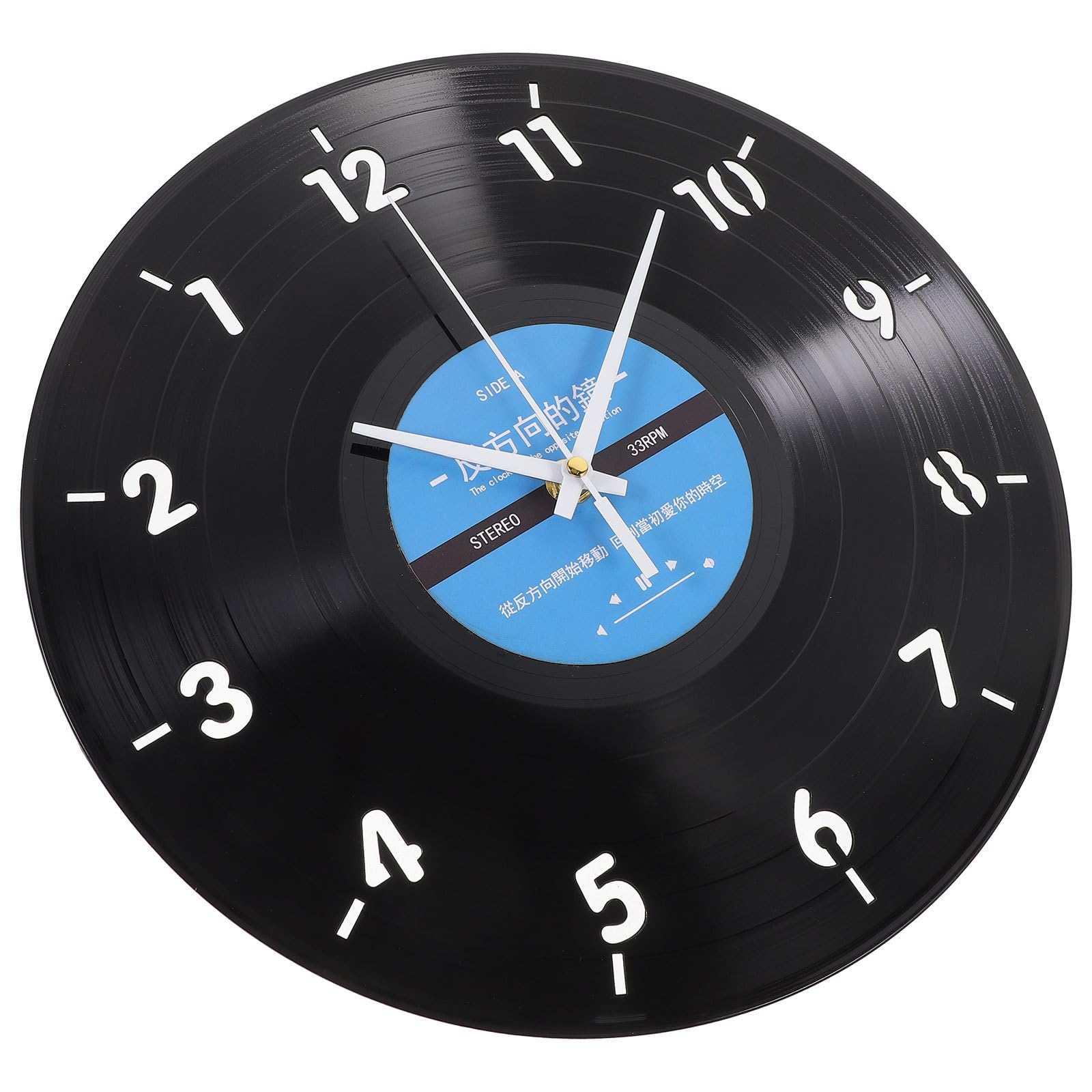 Horloge murale silencieuse créative pour décor rétro de bureau