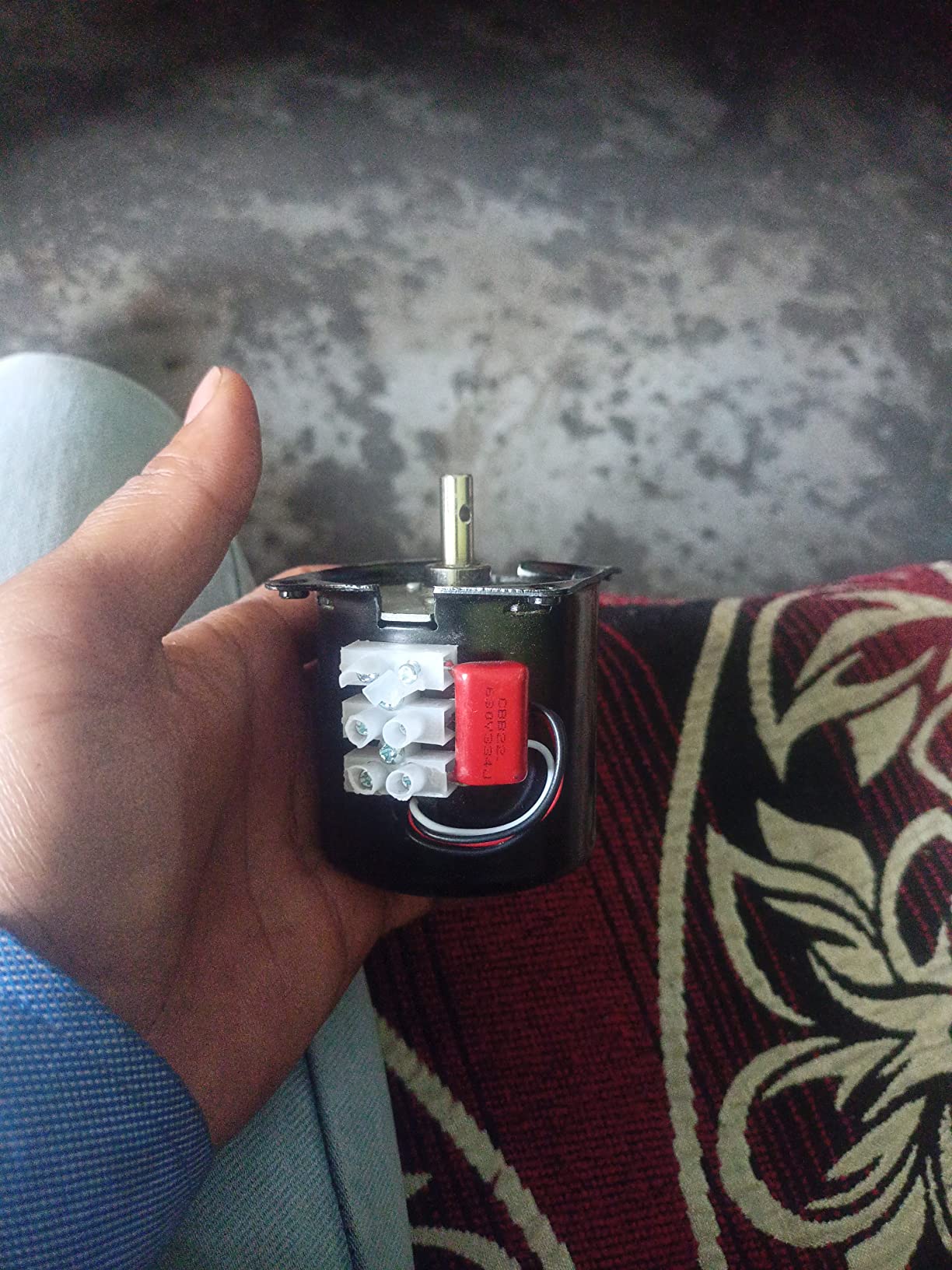 xcluma 220V 2.5r/min 2.5 Turn per Minute 60KTYZ 14W 14 Watt Gear Incubator Motor with Gear wheel