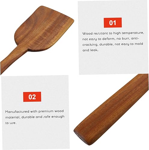 Miniatura 9 de Cuchara de cocina Espátula de cocina de teca Cucharas Cucharas de silicona Utensilios de cocina Huevos Crema Espátula de silicona Espátula para