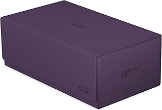 Ultimate Guard Arkhive 800+, Deck Case for 800 Double-Sleeved TCG Cards, Purple, Compatible with Boulders, Magnetic Closure & Microfiber Inner Liningâ€¦