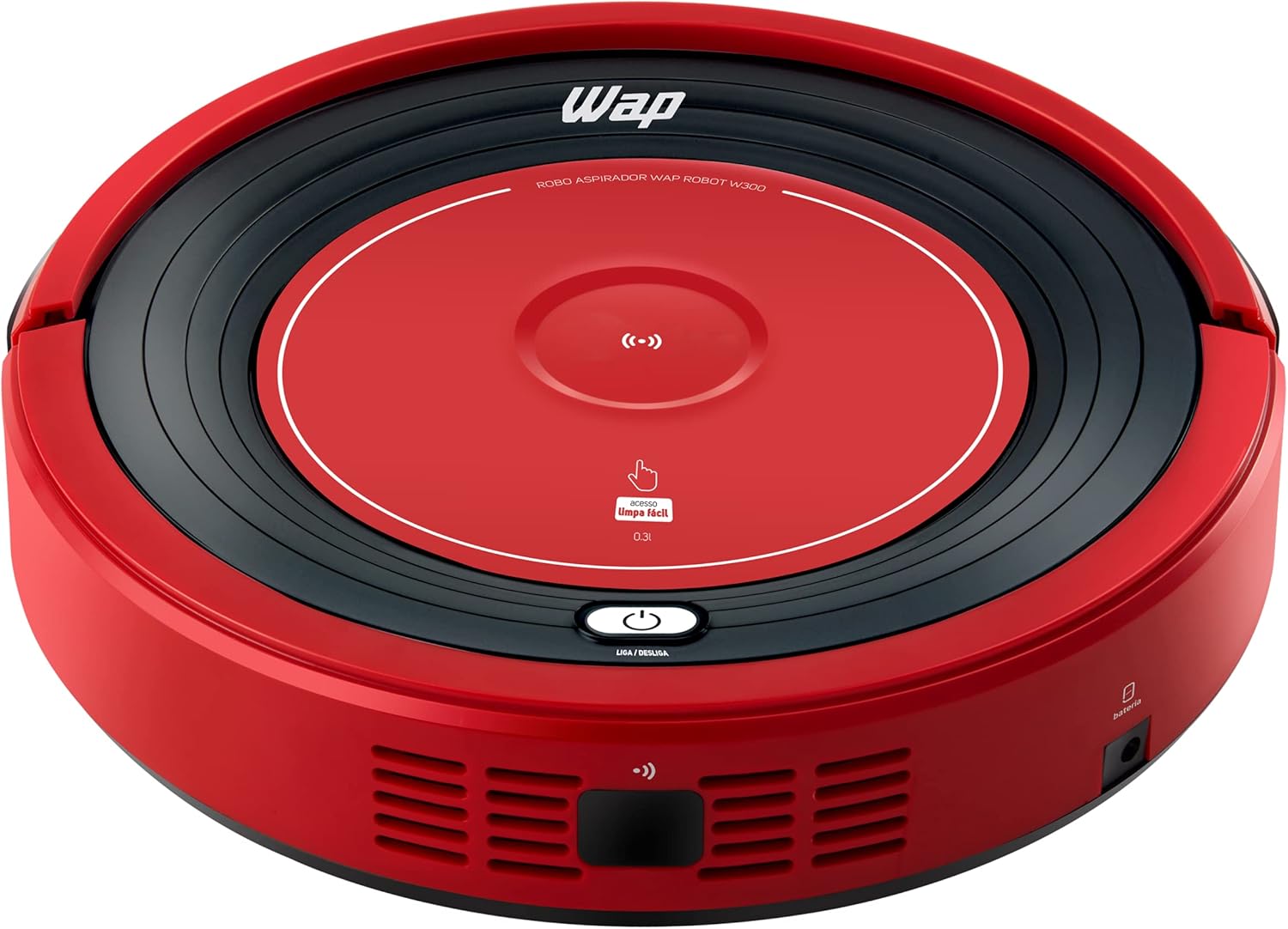 ඉහළ view of WAP ROBOT W300 robot vacuum cleaner