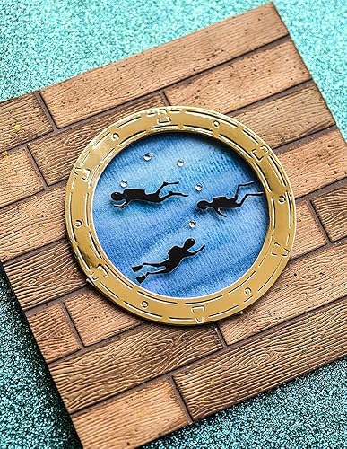 Miniatura 3 de HAS Montaña - Troqueles de corte de metal, 7 piezas de madera DIY álbum de recortes, álbum de fotos, decoración en relieve, tarjetas, manualidades,