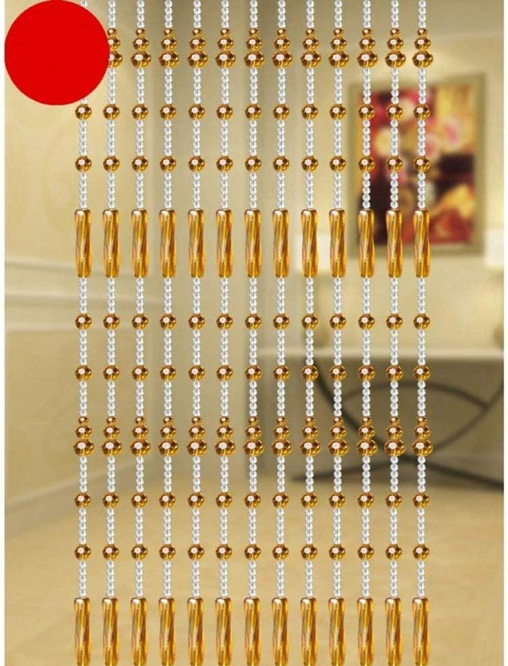 Rideaux à perles pour salon et cloison de porte en cristal haut de gamme