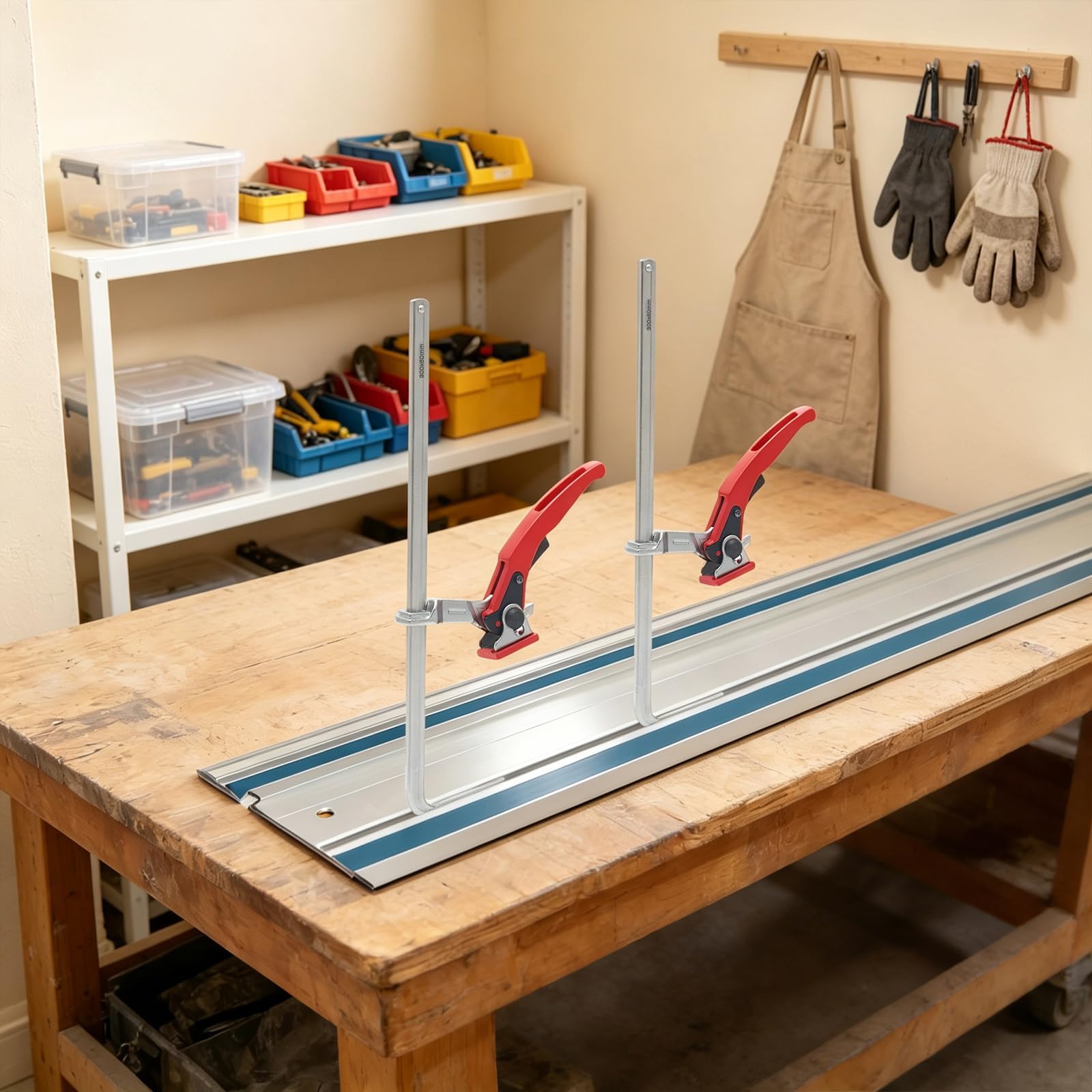 Schnellzwinge mit Ratsche, 30 cm, 180 kg, 2 Stück für Tischlerei