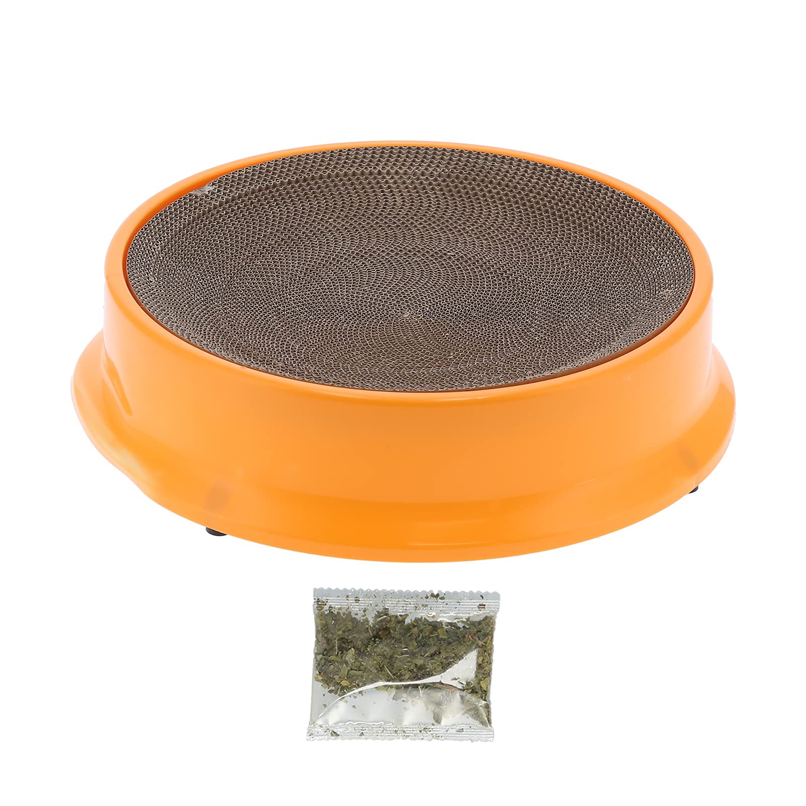 Austauschbarer Kratzbaum aus Wellpappe für Katzen, Kletterbaum, Pappe, Wohnzimmer, Bett, Katzenzubehör (Orange)