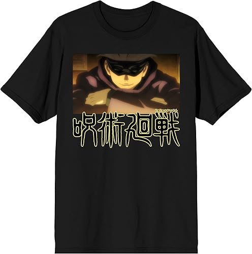 Jujutsu Kaisen Satoru Gojo Screenshot Camiseta negra para hombre