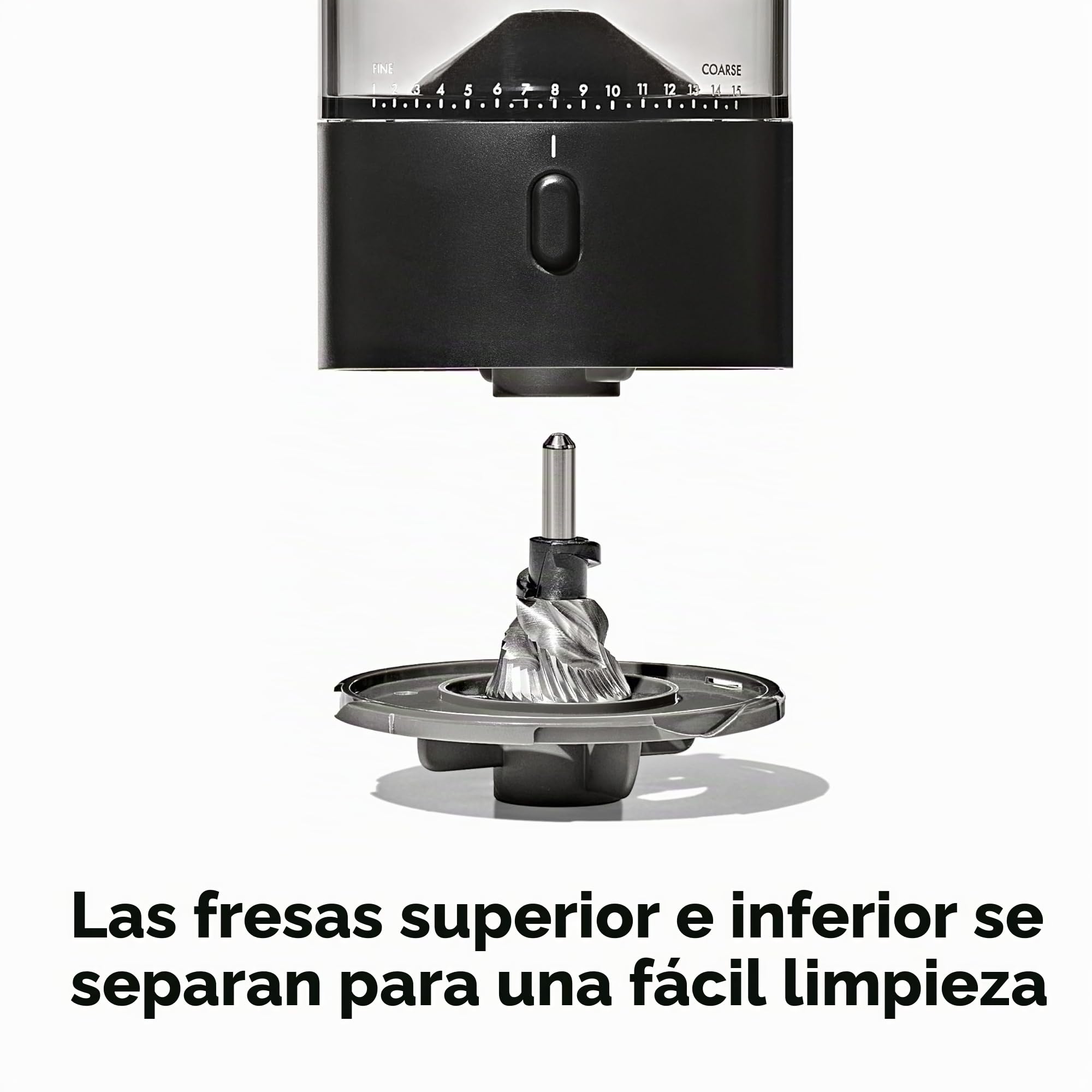 OXO 8720800 - Molinillo cónico compacto, plástico, negro