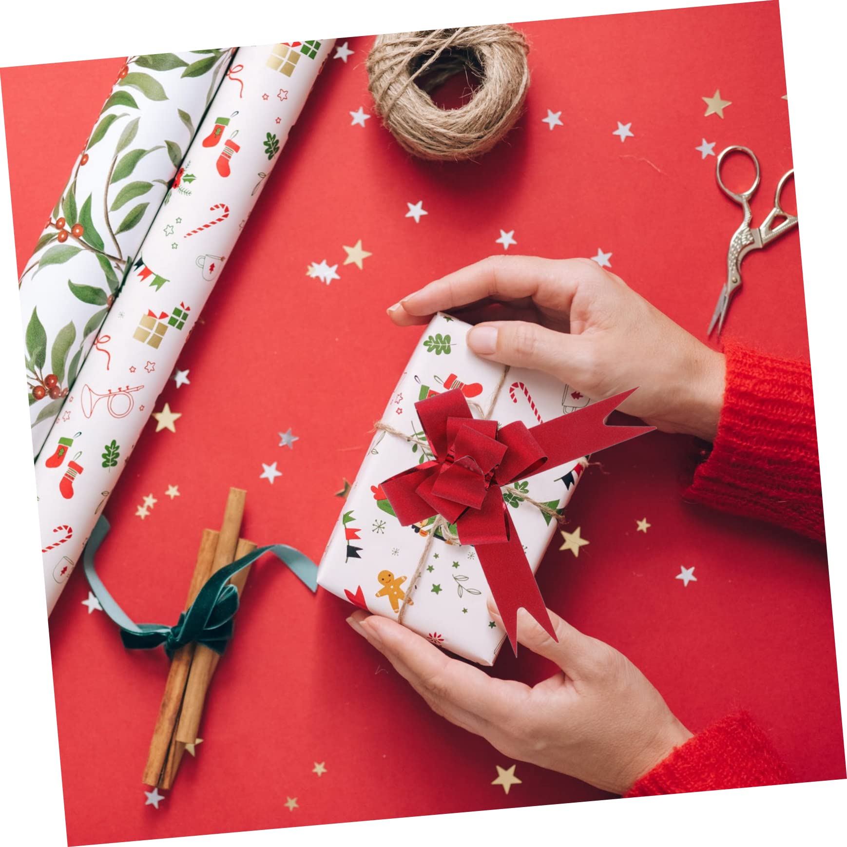 Vaguelly De Para Decoración De Fiestas Bows De Satén para Adornos Navideños Y Bodas 50 Piezas X 8