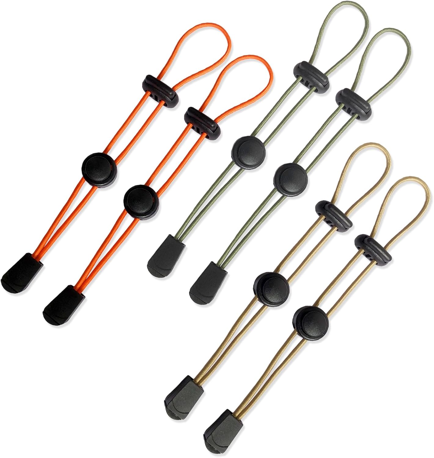 6-Pack Elastic Rope Fasteners – Backpack Accessories for Organizing Gear, Trekking Poles, or Camping Equipment (Army Green/Khaki/Orange) 6-Pack Elastic Rope Fasteners – Backpack Accessories for Organizing Gear, Trekking Poles, or Camping Equipment (Army Green/Khaki/Orange)