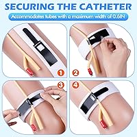 Vista 6 de Foley Catheter Leg Strap, Firm Support Catheter Stabilization Device Adjustable Non-Slip Catheter Leg Strap for Secure Drainage Bags Reusable