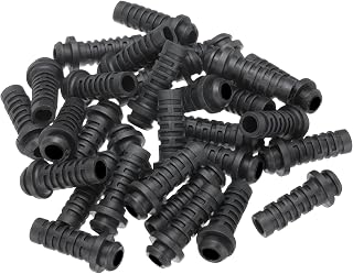 MECCANIXITY 30pcs 5mm Strain Relief Cord Connector Cable Bushing Boot Sleeve for Electric Cable Cord Insulation Protection