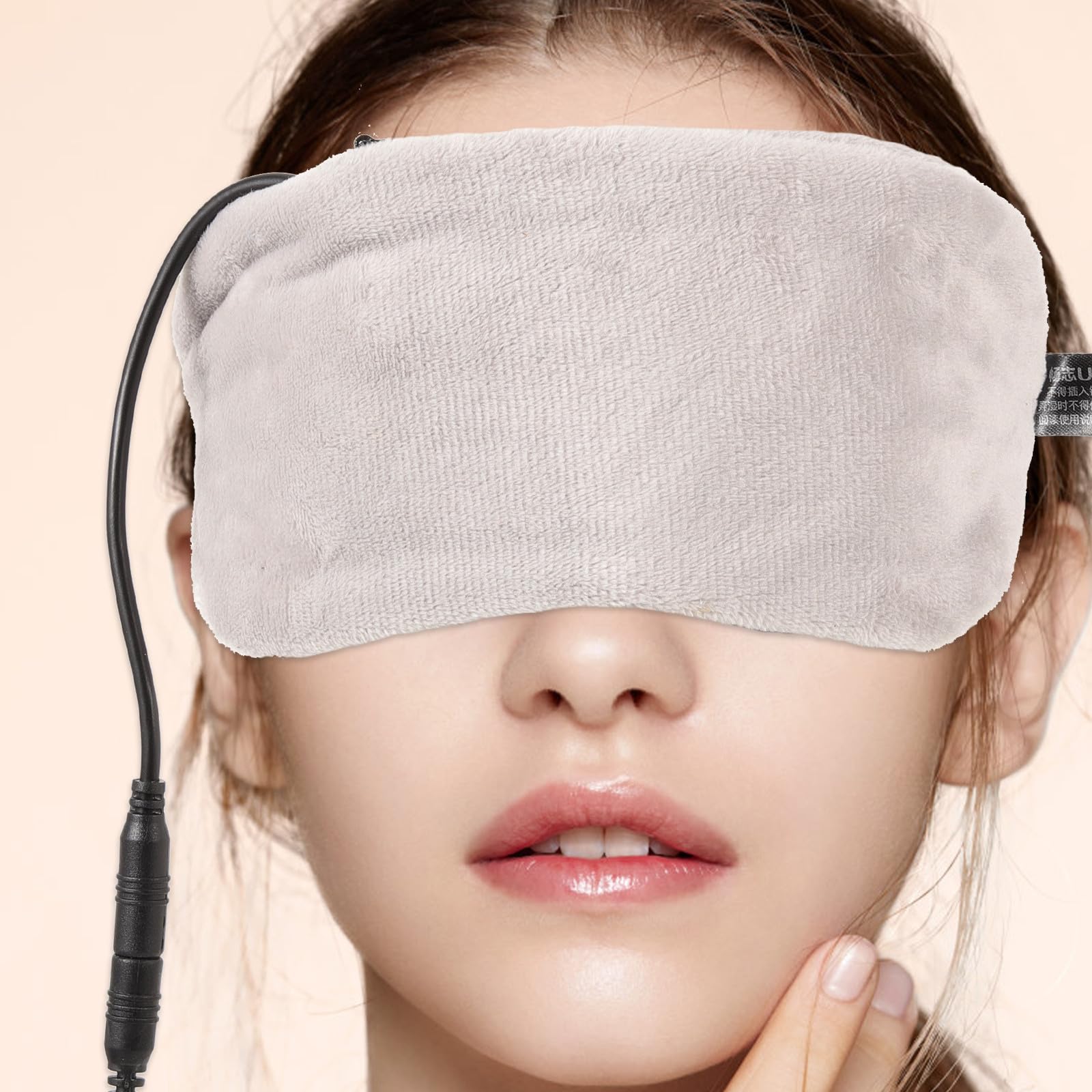 Elektronische Schlafmaske mit USB Ladung zur Temperaturregelung Baumwolle Material Lindert Augenmüdigkeit und Kopfschmerzen für Damen und Herren zum Schlafen