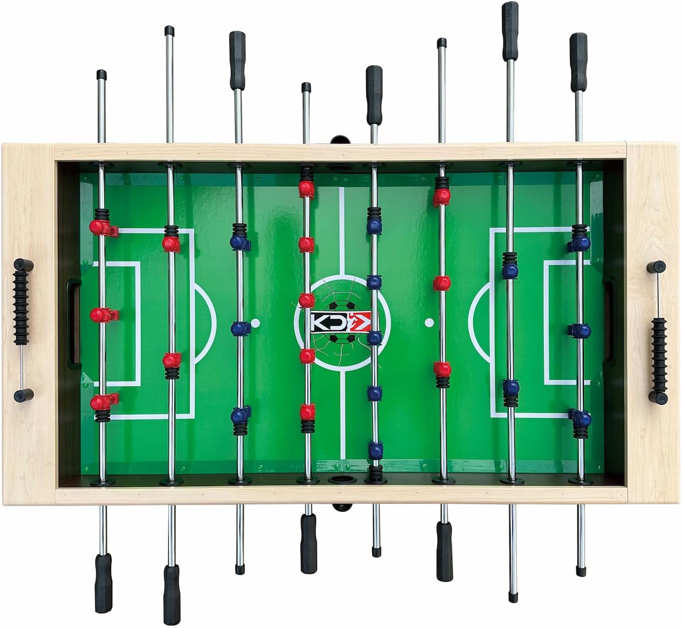 KICK Constable 55" Foosball Table – Full-Size Indoor Table Soccer for Adults with 6 Premium Balls, Semi-Solid Steel Rods, Slide Scorers – Durable Gaming Table