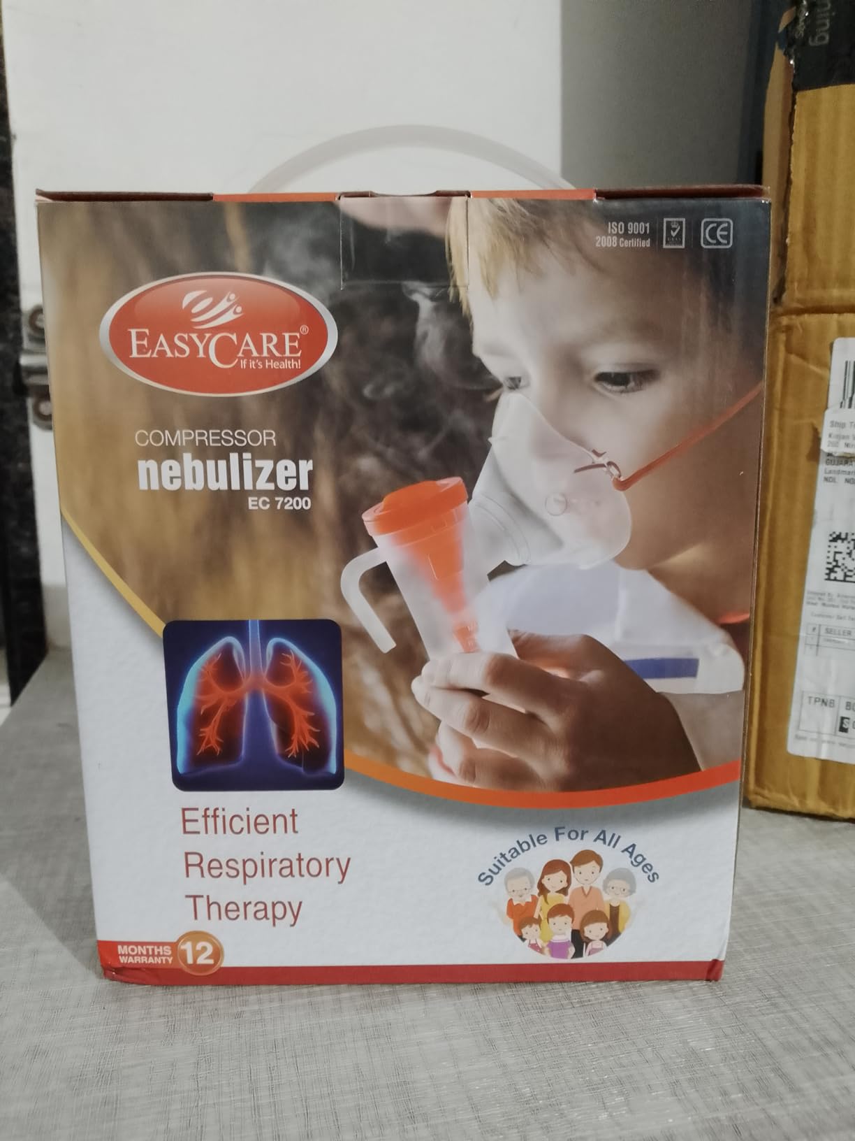 Easy Air Machine EASYCARE (EC7022) Compressor Nebulizer | Portable & Compact Respiratory ...