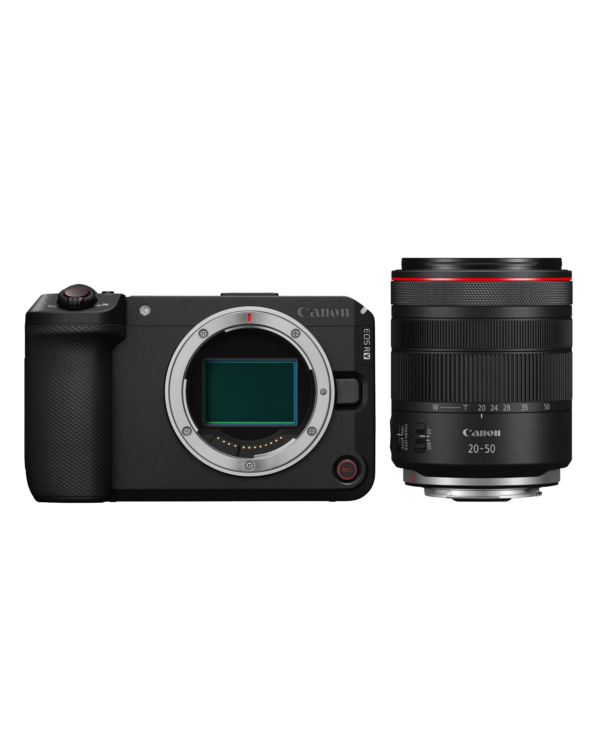 Canon Spiegellose Vollformatkamera – RF 20-50mm F4L IS USM PZ Vlogging-Kit mit 7K RAW Video