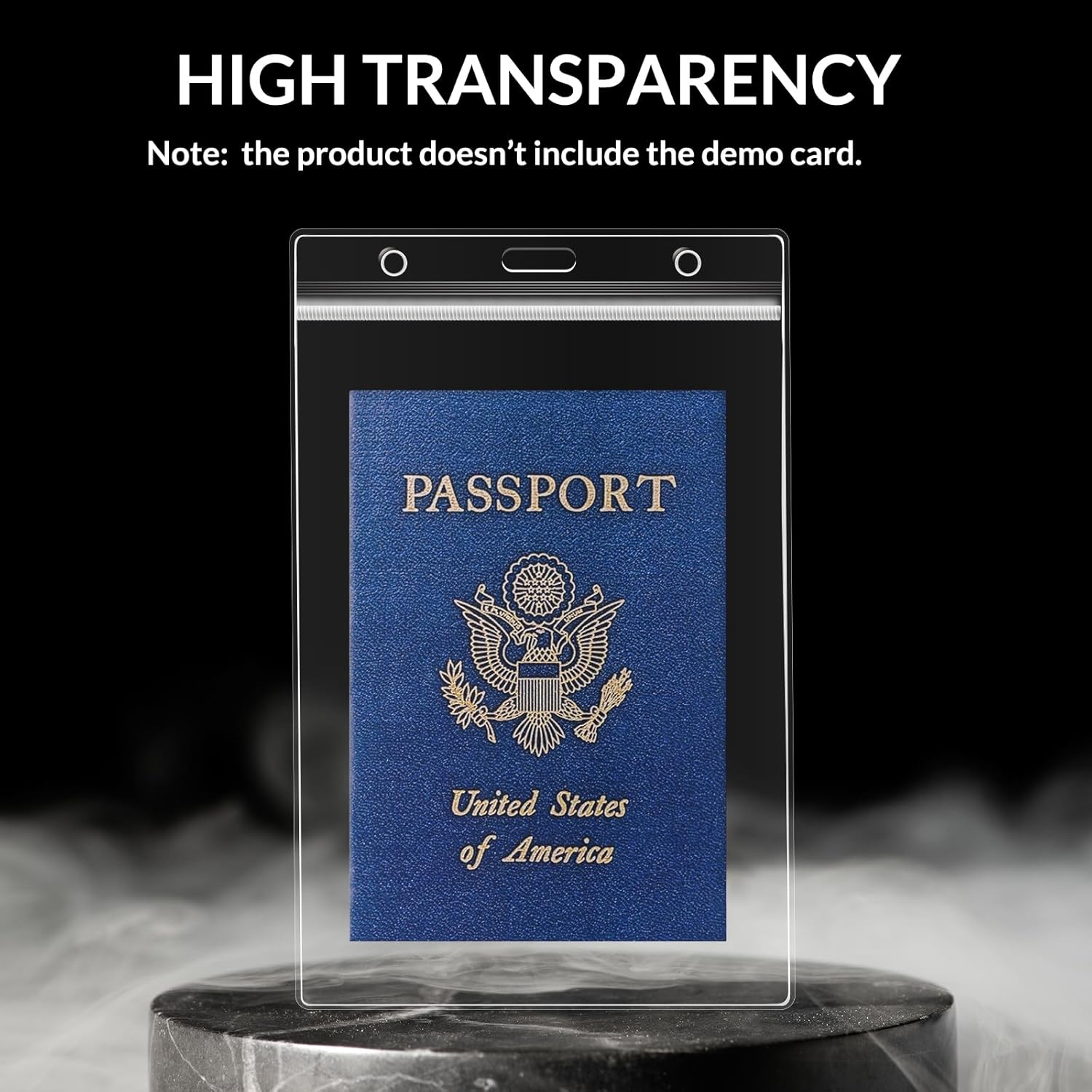 Bulk 50 Pack Passport & Credential Card Holders (4.35X6.1/4.25x6/4x6), Extra Large(XXL) Clear ID Name Badge Holder, Photo Protector Sleeve for VIP&Backstage Passes, Exhibitor&Conference, Cruise&Travel - Image 4