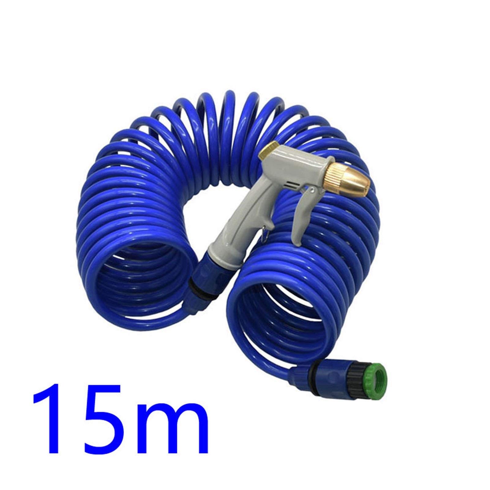 Raccordo per tubo da giardino Ugello per tubo flessibile per pistola ad acqua da giardino con tubo a molla in EVA Irrigatore per irrigazione da giardino Kit multifunzionale per spruzzatore dell'acqu