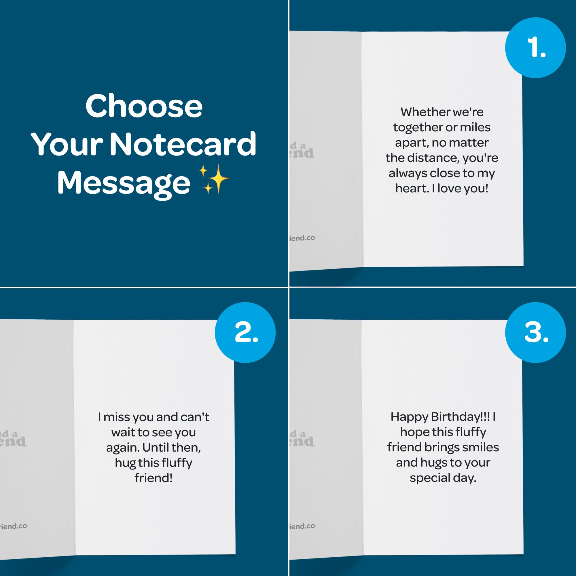 SendAFriend Crouton the Capybara Pflegepaket | Geburtstags-Notizkarte, Plüschtier, 25,4 cm, Unterschrift "Someone Loves You", blaue Box, fertig zum Verschenken