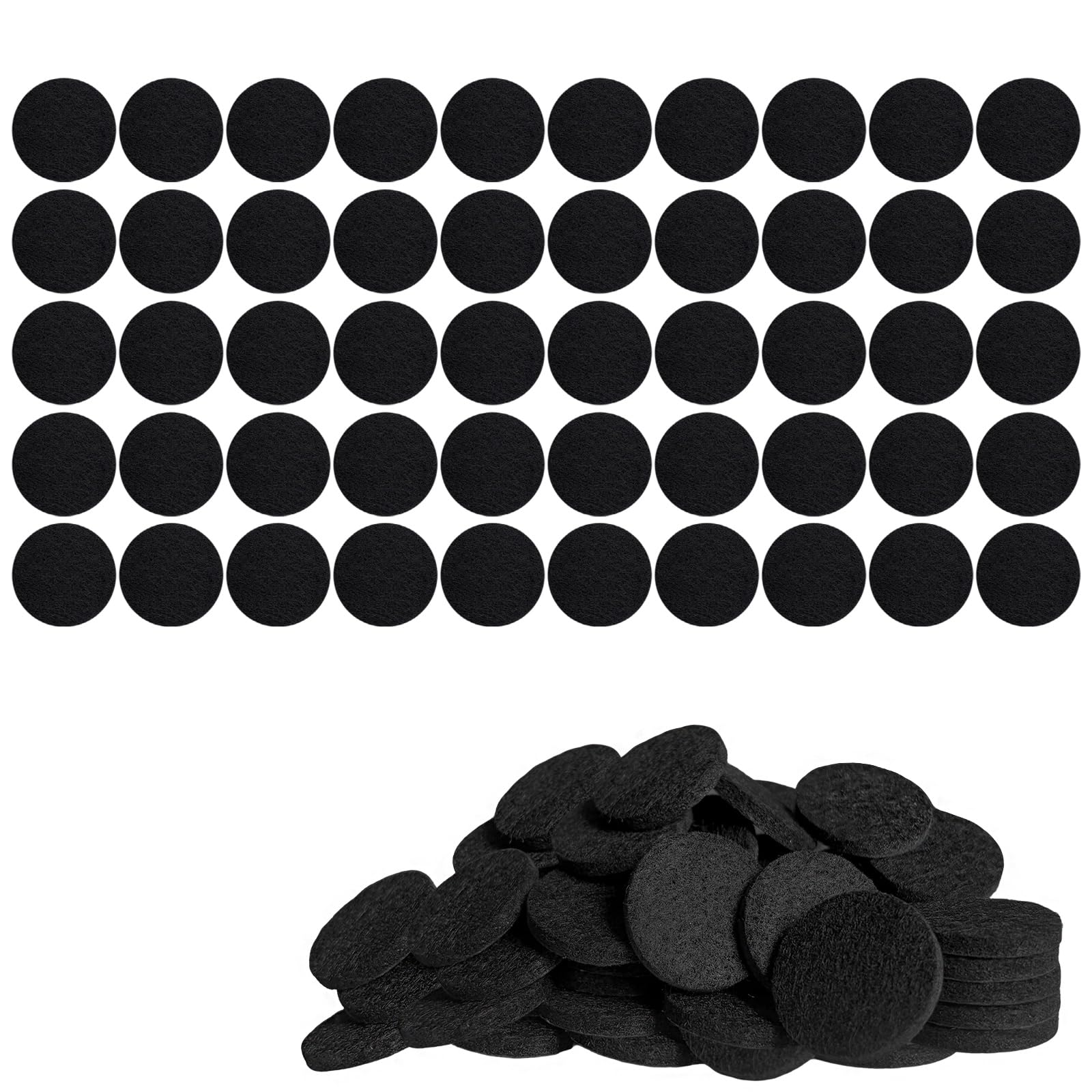 Ruojling 15Mm 50 Pcs Chair Leg Floor Protectors,Furniture Pads Floor Protectors,Felt Pads For Furniture Feet,Anti-Scratches And Reduce Noise,