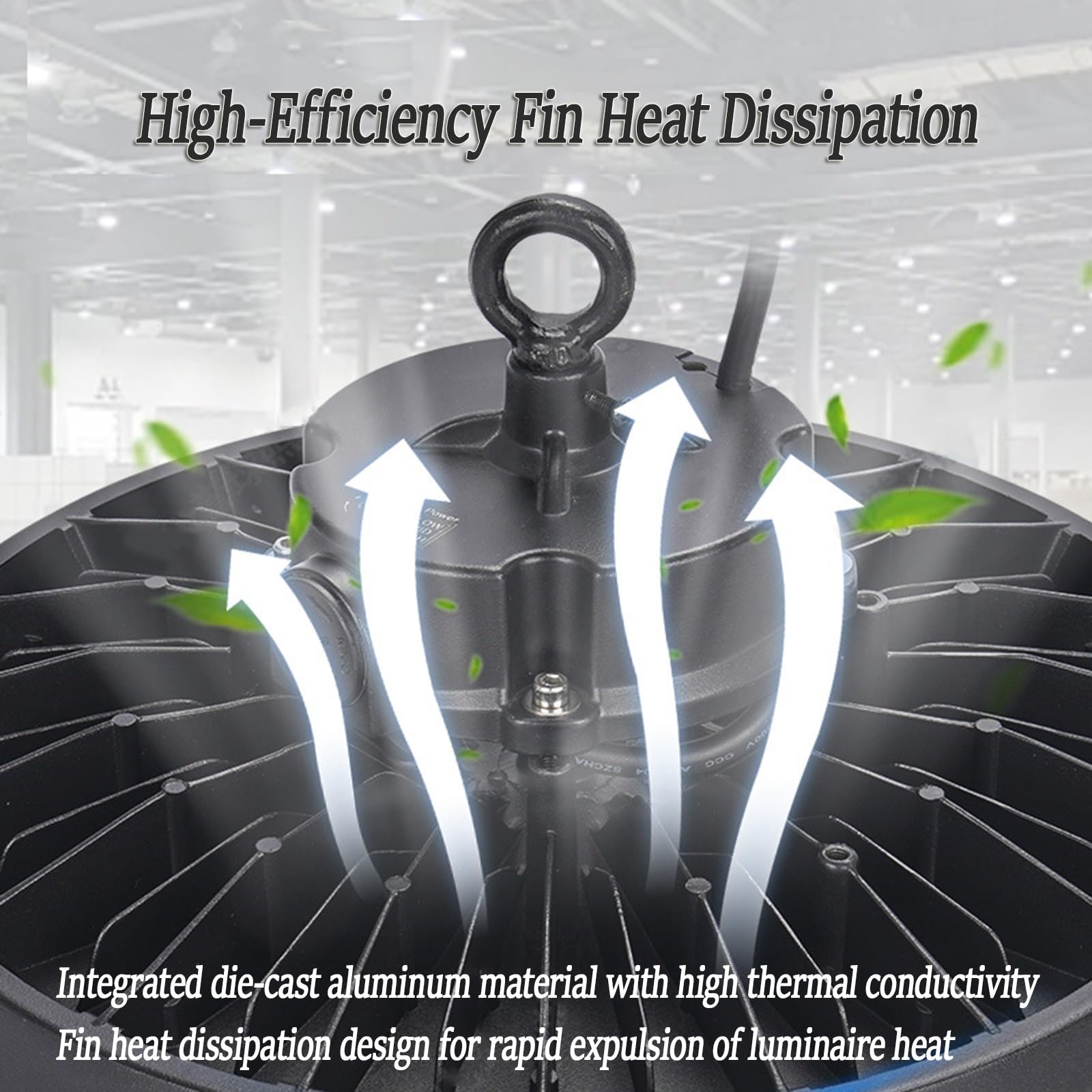 UL CE Listed 10 Pack UFO LED High Bay Light Shop Lamp 300W IP65 45000lm 150LM W High — view 2