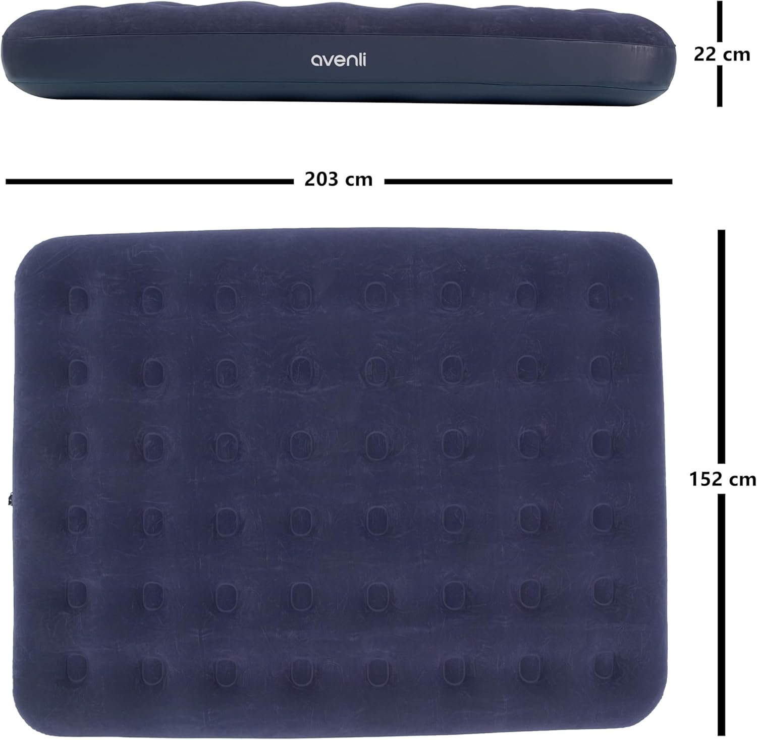 Globo Toys Summer Flock Mattress, 203 x 152 x 22cm