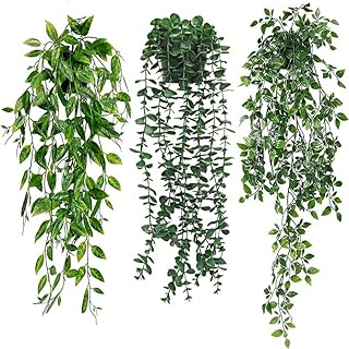 KIRIFLY Fake Plants Artificial Indoor Faux Hanging Plants Gr