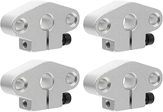 TEHAUX 4pcs Fixing Seat Printer Shaft Support 3d Printer Accessories 8mm Shaft Support 3d Printer Linear Rail 8mm Linear Rail Axis Support Aluminum Alloy To Clamp Support Shaft