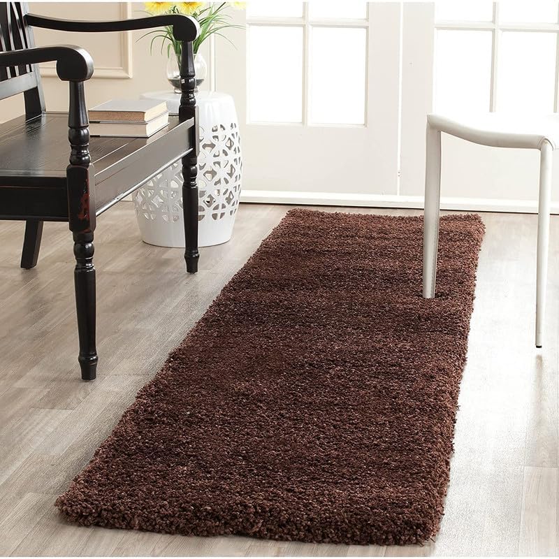 SOMEDA 2x3 feet Brown Collection of Finishing Anti Slip Shaggy Fluffy Fur Rugs and Carpet for Living Room, Bedroom-image-37