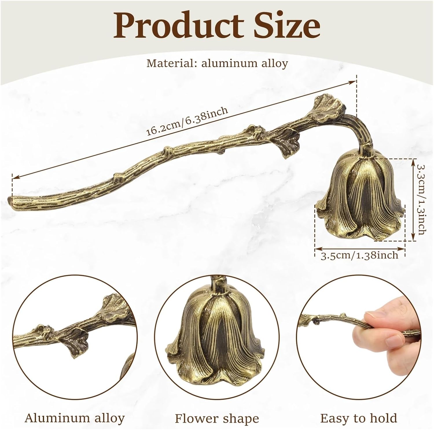 Candle Snuffer Vintage Candle Snuffer Metal Stopper Wick Long Handle Extinguishing Tool Home Decor Flame PutOut