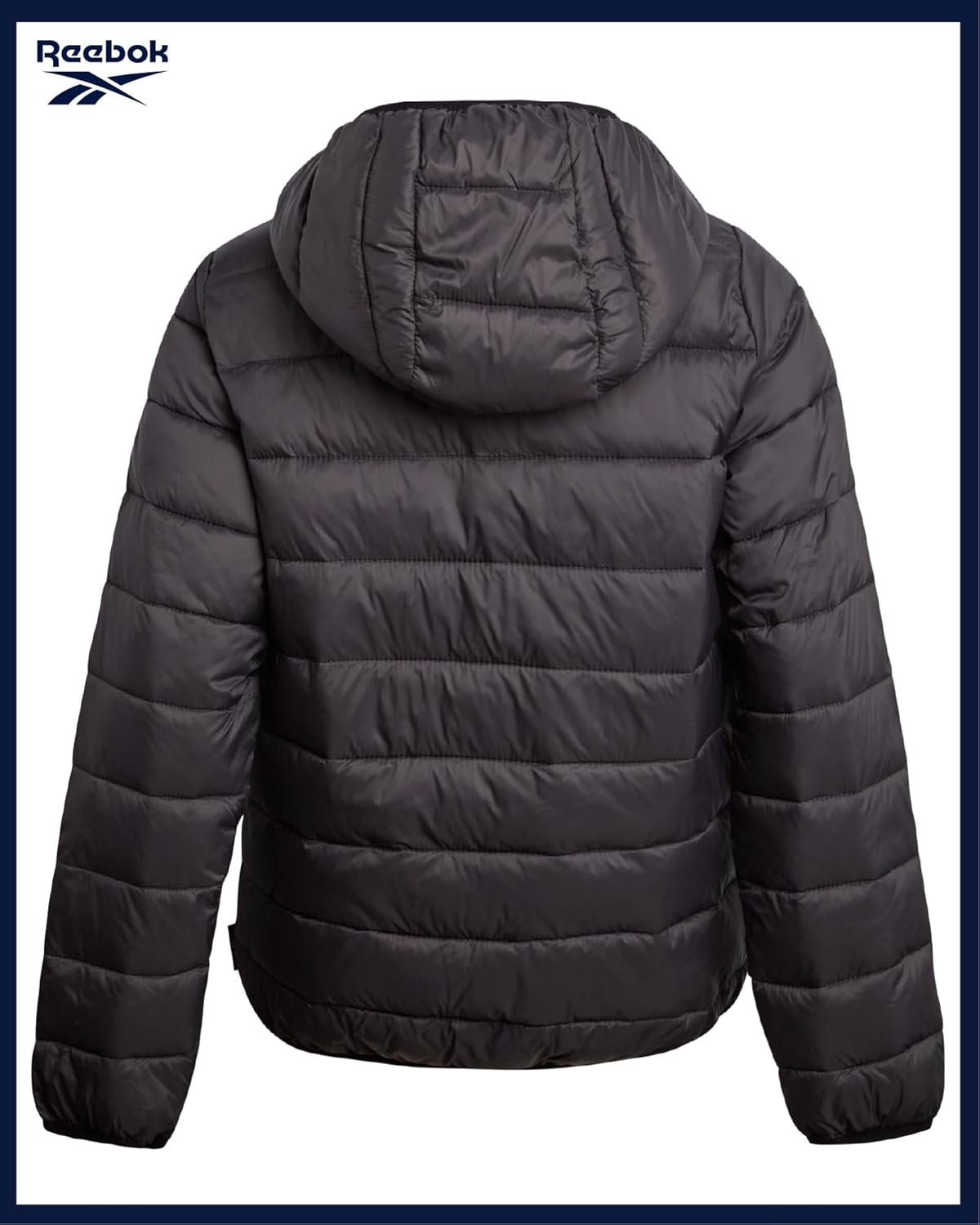 Reebok Boys Winter Coat - Lightweight Insulated Puffer Jacket - Wind & Water Resistant Quilted Hooded Winter Jacket for Boys - Image 7