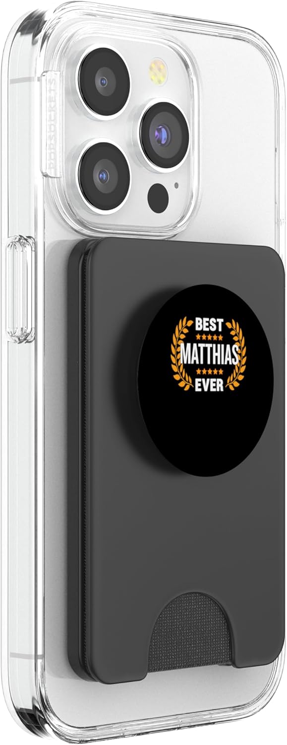 Best Matthias Ever with Five Stars Name Matthias PopSockets PopWallet for MagSafe