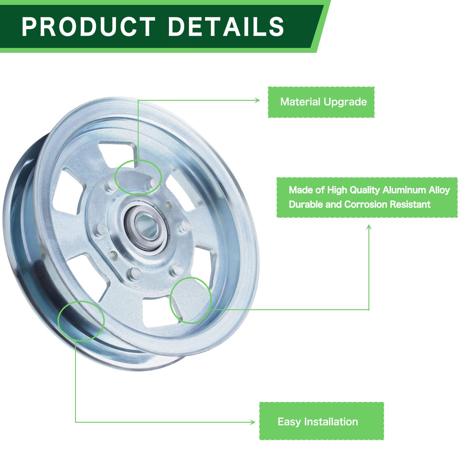 Amazon.com : TENGMUJX 033-8000-00 Idler Pulley Replaces Bad Boy