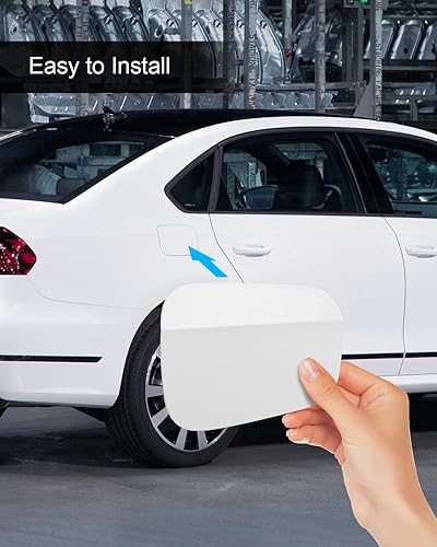 Miniatura 5 de Tapa de depósito de combustible para Volkswagen Passat 2012 2013 2014 2015 2016 2017 2018, tapa de repuesto para puerta de llenado de combustible