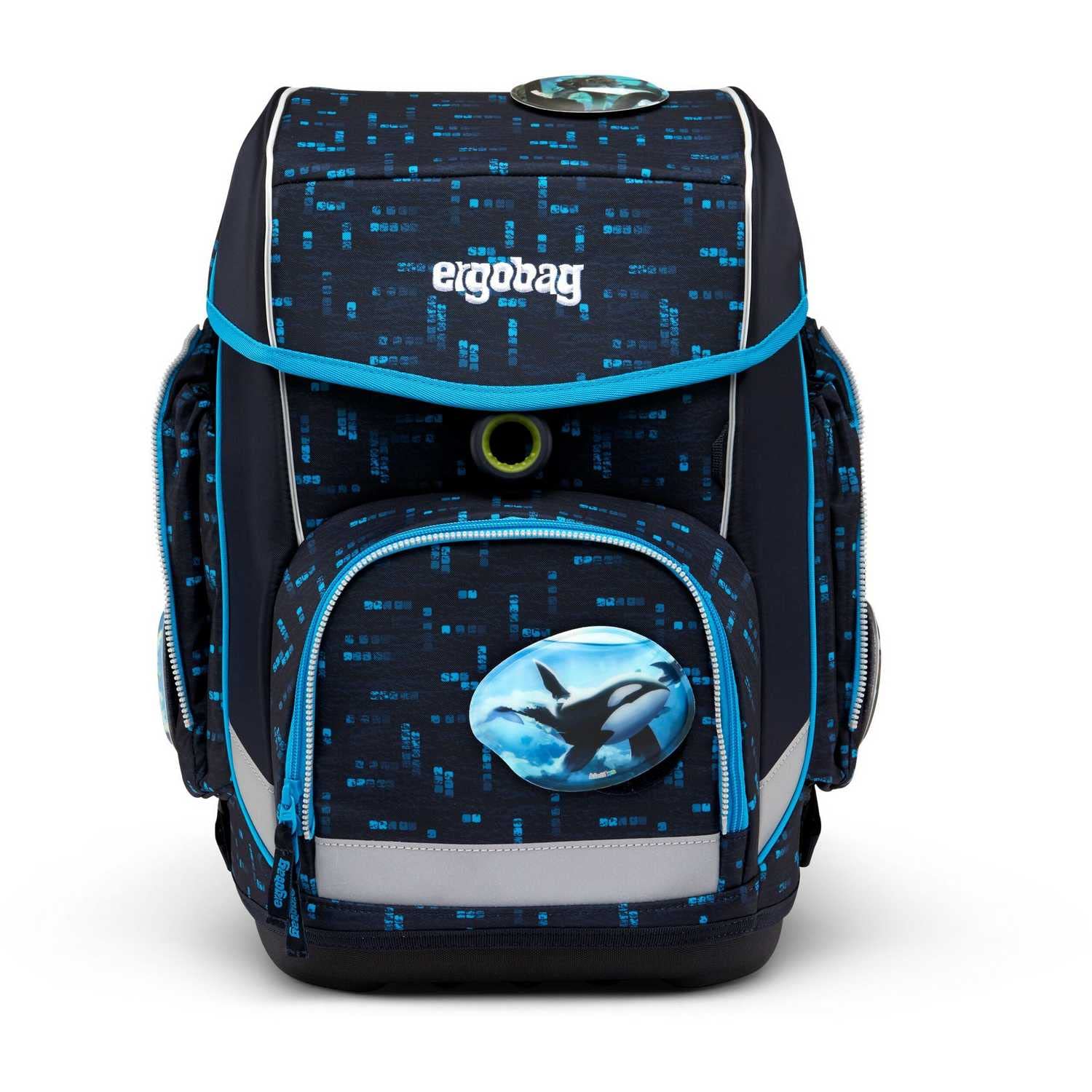 ERGOBAG Cubo Deep DiveBear Rucksack, Unisex, für Jugendliche, Mehrfarbig, Einheitsgröße