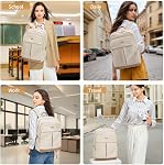 VNINE 16 Sac à dos pour ordinateur portable d'Inch pour femmes, sac de travail léger, étanche à la mode, élégant, sacs à dos de voyage, sacs de jour occasionnels, pour le collège, affaires