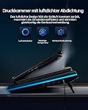 llano V12 Ultra Laptop Cooling Pad with Intelligent Software Control, RGB Gaming Laptop Fan Cooler Stand, 5.5" Turbo Fan, Adjustable Speed, 3*USB 3.0 Ports, Ergonomic Design, for 15.6"-21" Laptops - 4